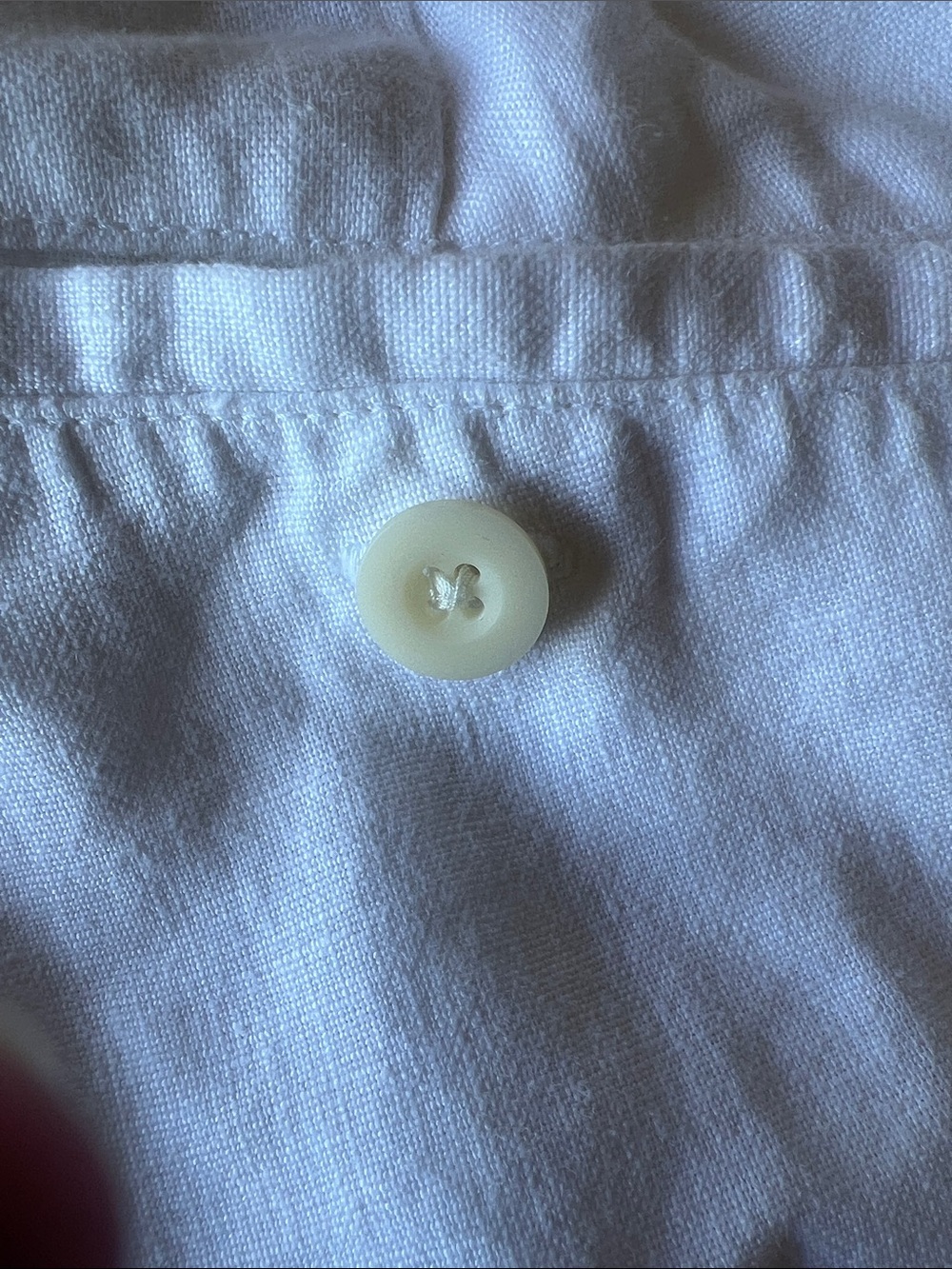 Athleta White Elastic Waist Linen Pants - Picture 5 of 12